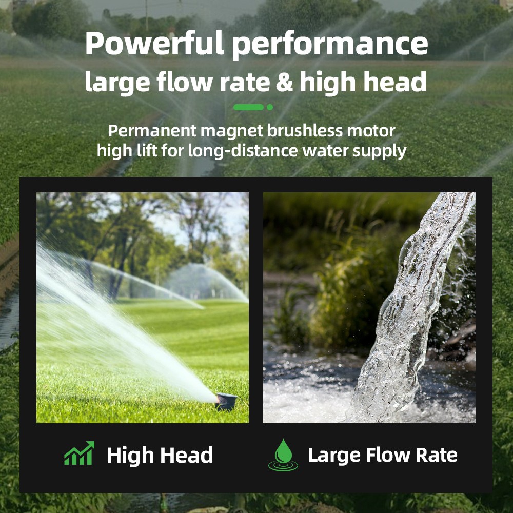 US STOCK DIFFUL 4″ 110V 2HP 42GPM DC Solar Water Pump Kit Livestock MPPT Control