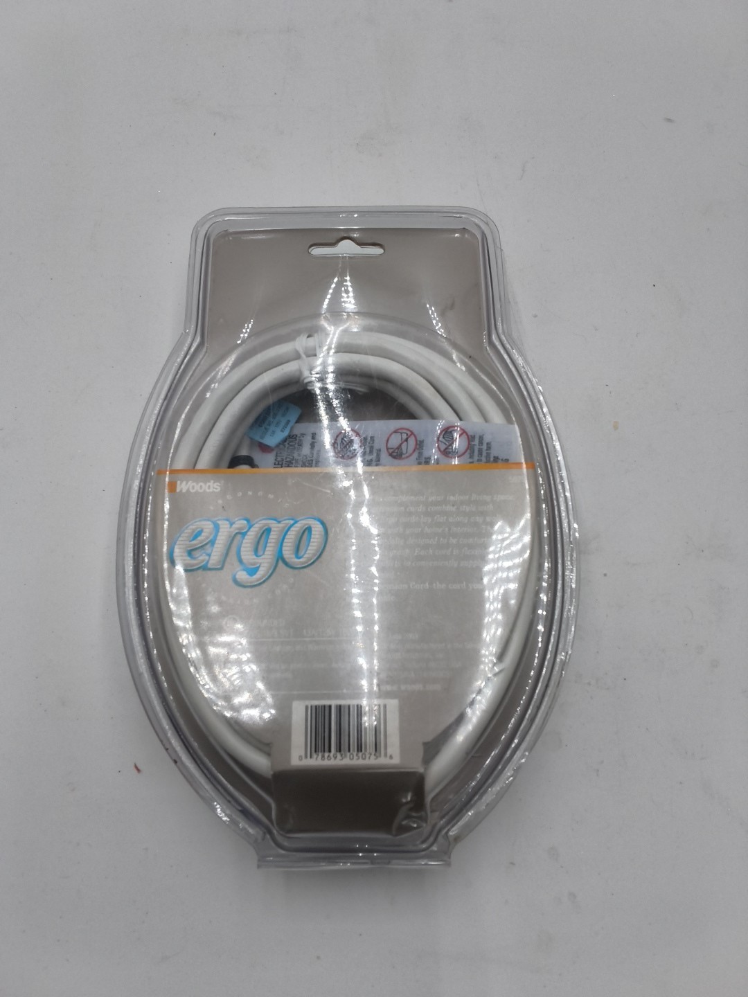Woods Ergonomic Ergo Extension Cord Brand New Sealed