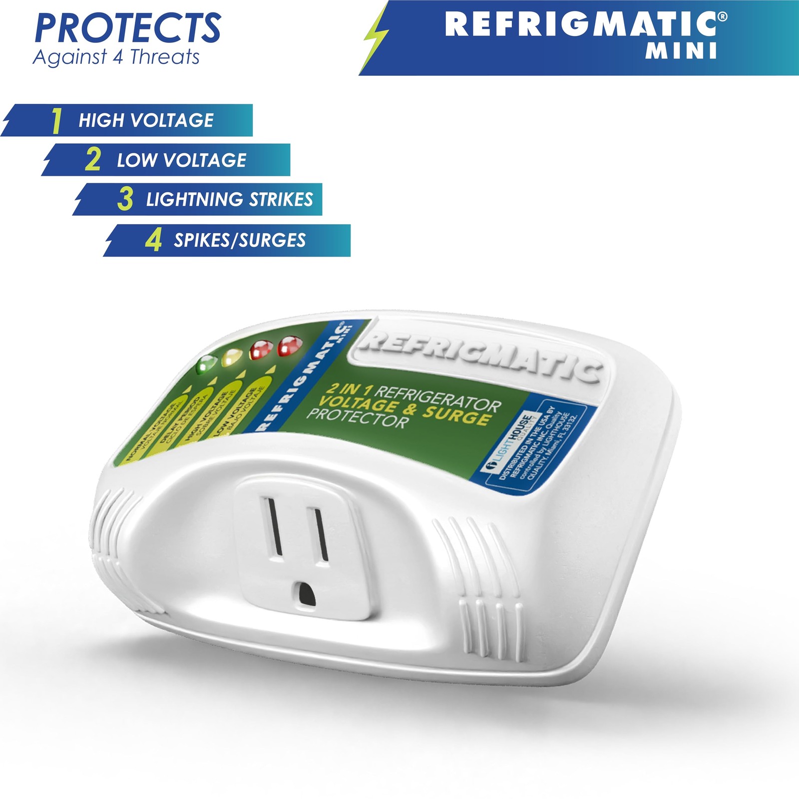Refrigmatic WS-36300 Electronic Surge Protector for Refrigerator Up to 27 cu. ft