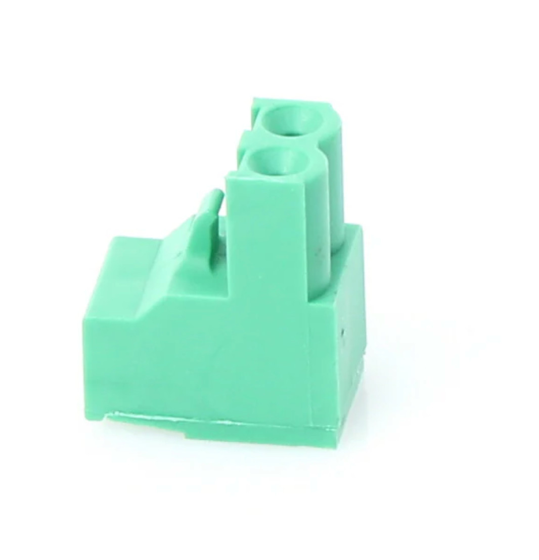 True 937360 OEM Connector, 2 Pole LAE, Green, 13/32″ x 11/16″ x 19/32″