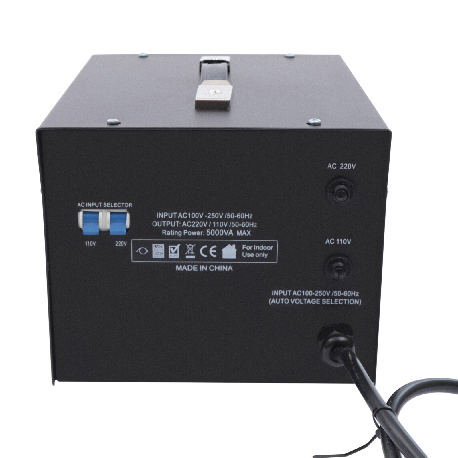 5000W Step Up/Down Transformer Regulator/Stabilizer 120V-220V 220V-110V Voltage