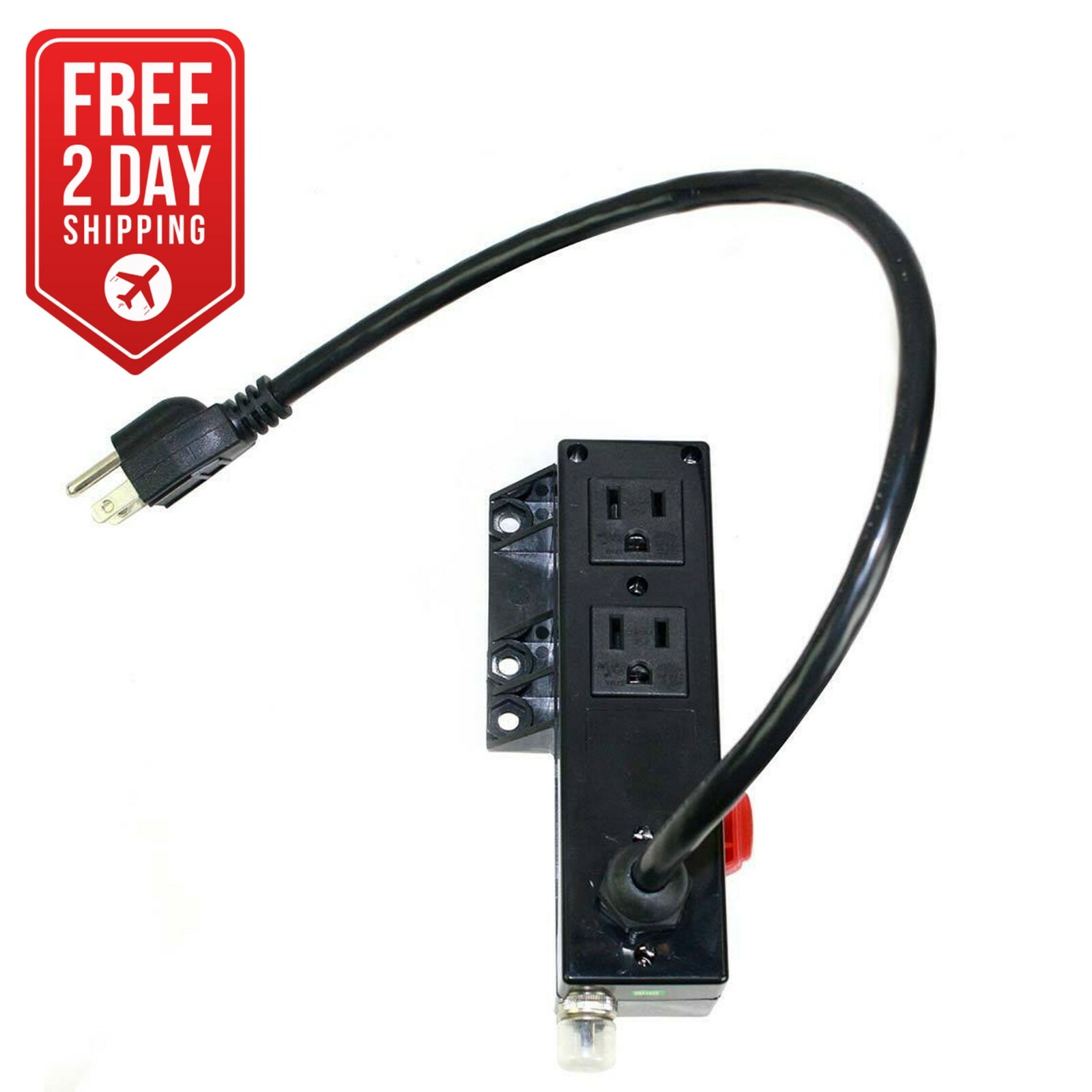 Power Connector for Work Table with GFCI, 125V, 15A, 1.6ft cord, 14 AWG – SE5020