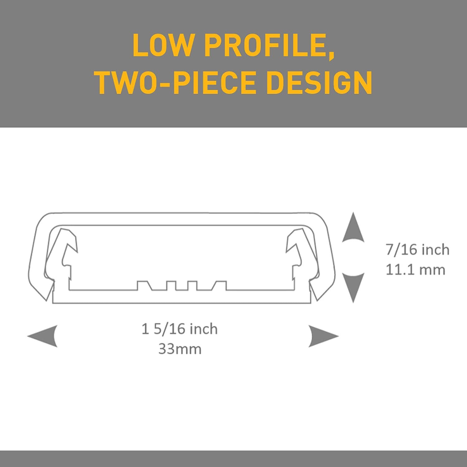 White Outlet Electric Box with Raceway for Surface Mount Wiring NMW2-D