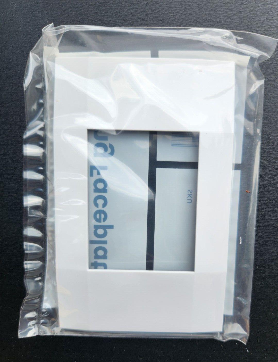 (10 Pack) Deako DS-FP1Y-WHWH-UCX 1-Gang Screwless Faceplate, White Matte Finish