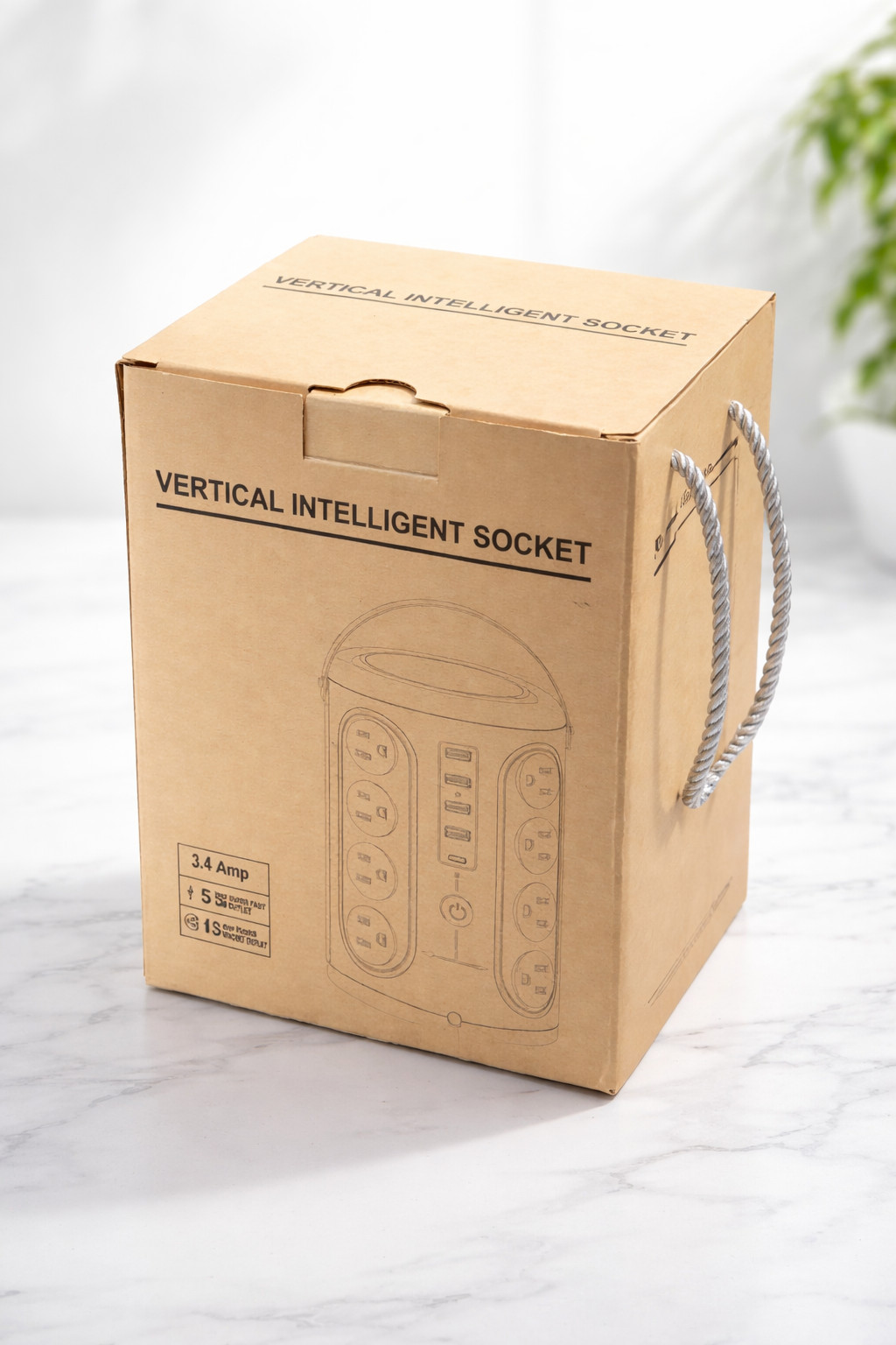 Vertical Intelligent Socket – Multi-Device Power Solution