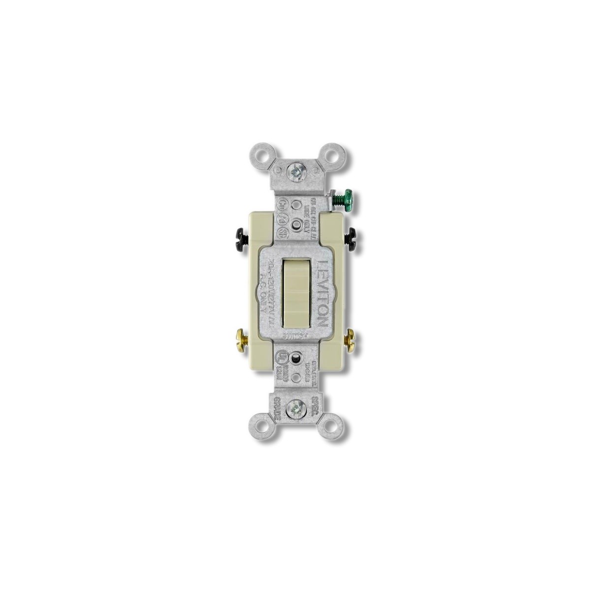 Leviton 20 amps 4-Way Toggle AC Quiet Switch Ivory 0CSB4-2IS