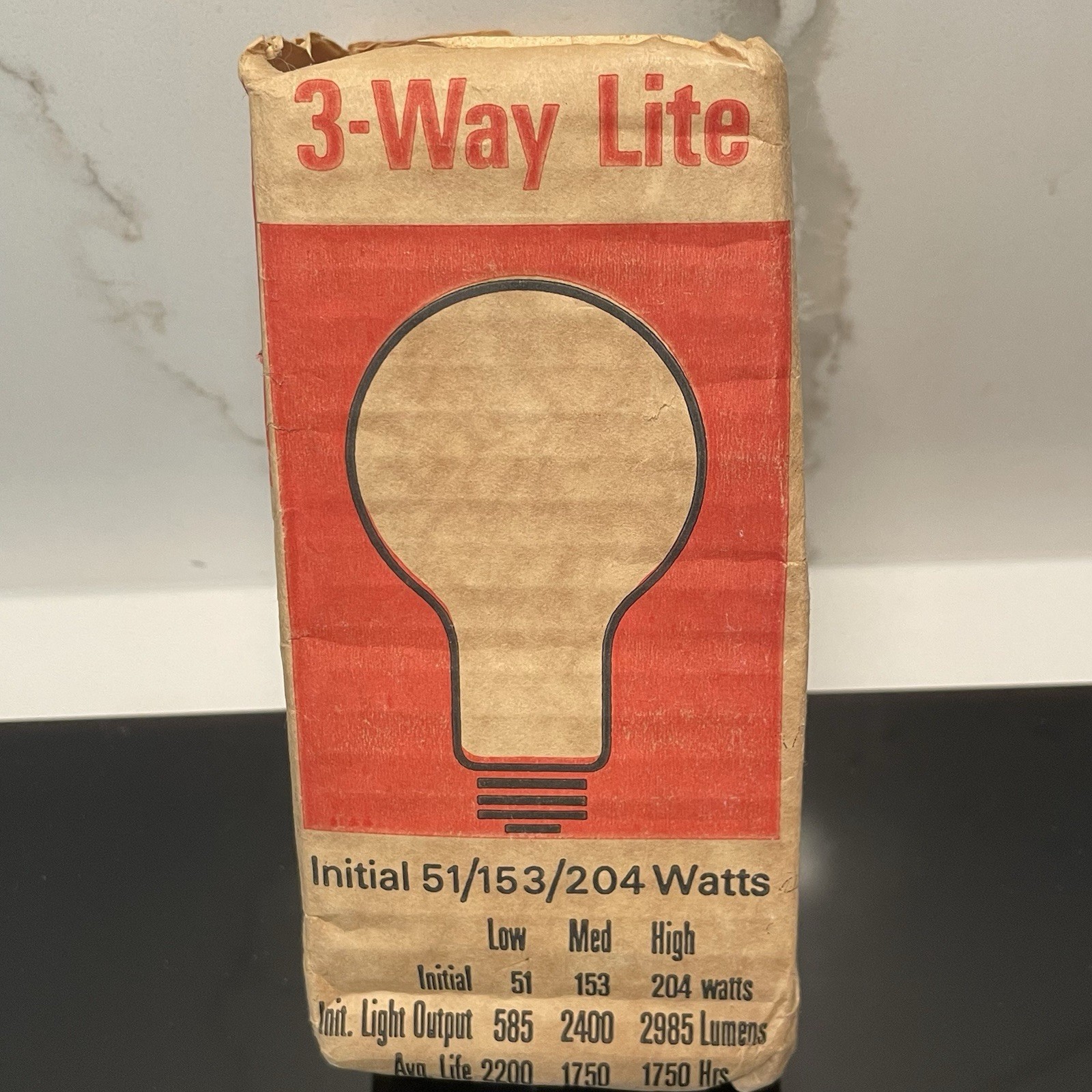 3-way Comed 51/153/204 Watt Light Bulb Com Ed Commonwealth Edison Westinghouse