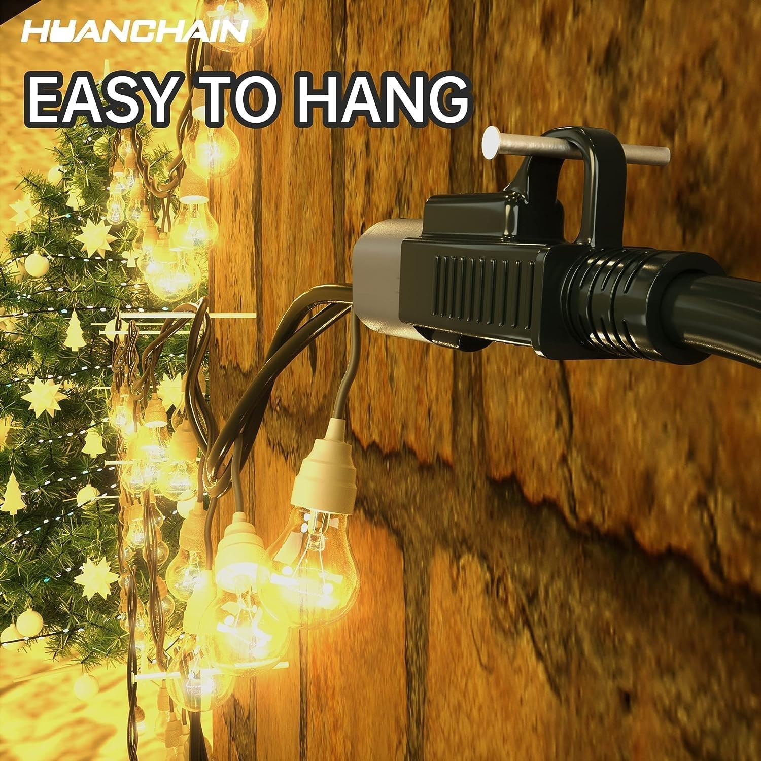50 Ft 13A Electric Extension Cable with Hook Design – Ideal for Home & Garden