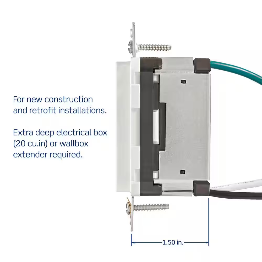 Leviton USB Wall Outlet Charger 60W USB C USB A Power Delivery Duplex Receptacle