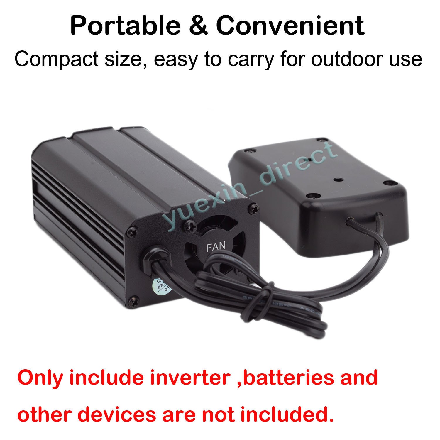 Power Inverter for Porter Cable/for Black Decker/for Stanley 20V Battery Operate
