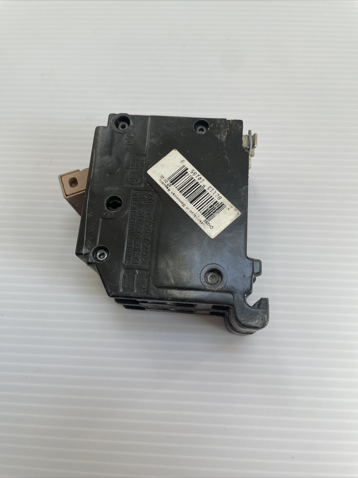 CUTLER-HAMMER CH250 50 AMP 240 VOLT CIRCUIT BREAKER PLASTIC FEET TESTED