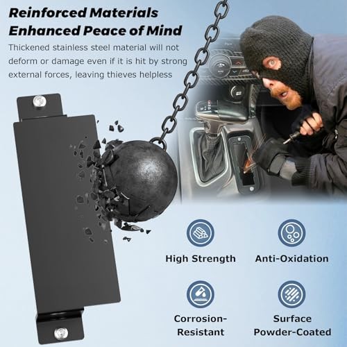 Anti-Theft Steel Neutral Cover Plate, Tamper-Proof Screws Comes with T-20 Tool