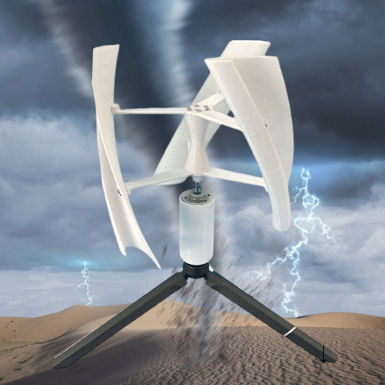25W 15V DC Micro Wind Turbine Generator Vertical Axis Brushless Wind Generator