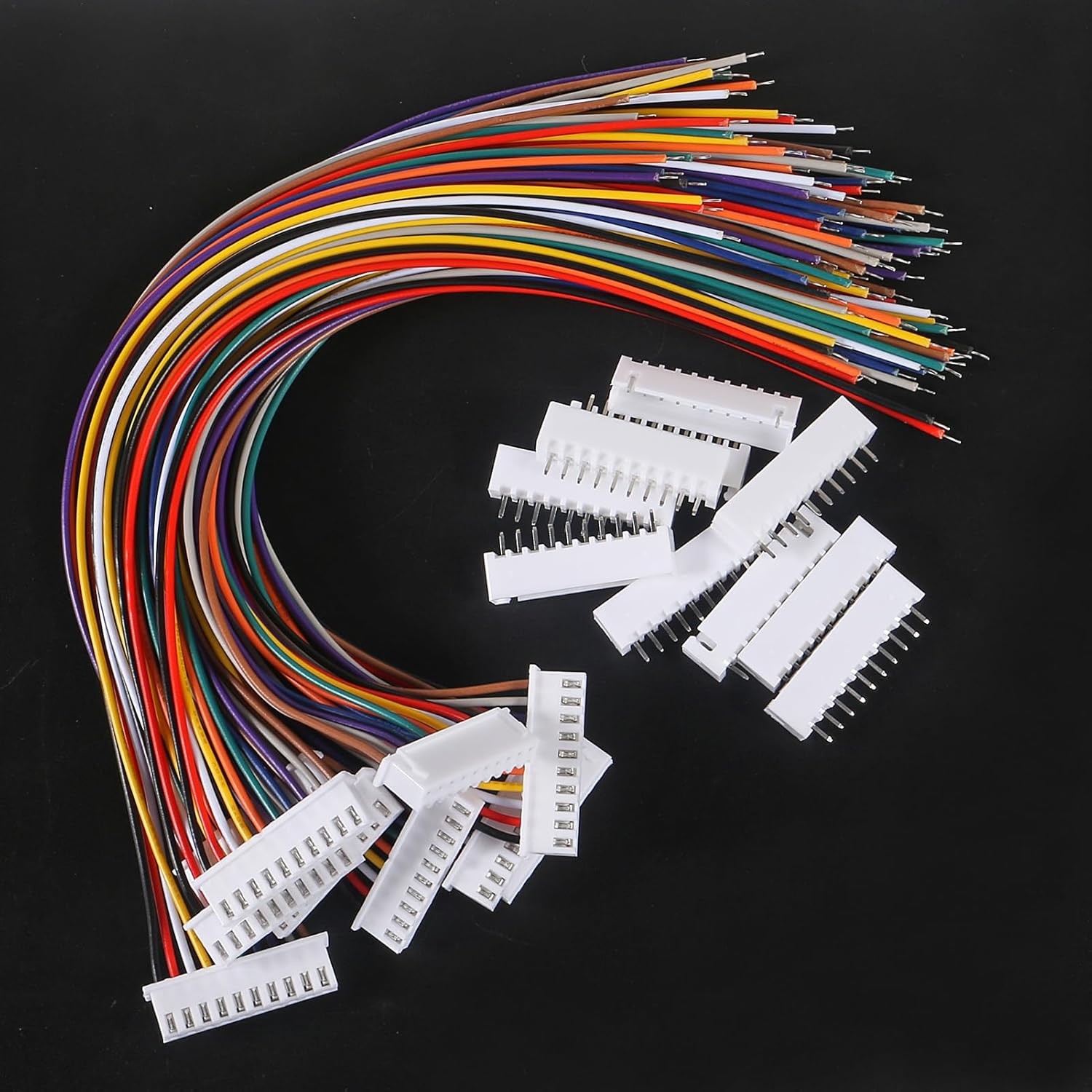 ACEIRMC 10Pairs JST-XH Connector Kit, XH 2.54mm 10 Pin Header Male and Female