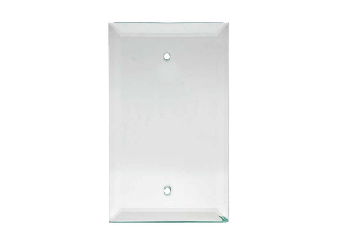 FHC MP5C 3-1/2″ x 5-1/4″ Blank Clear Glass Mirror Plate
