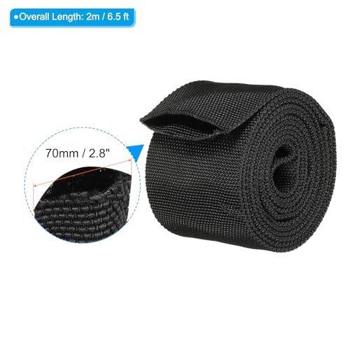 1.7″ Dia 6.5FT Nylon Protective Hose Sleeve, Cable Cover Sheath 1.7 in x 6.5FT