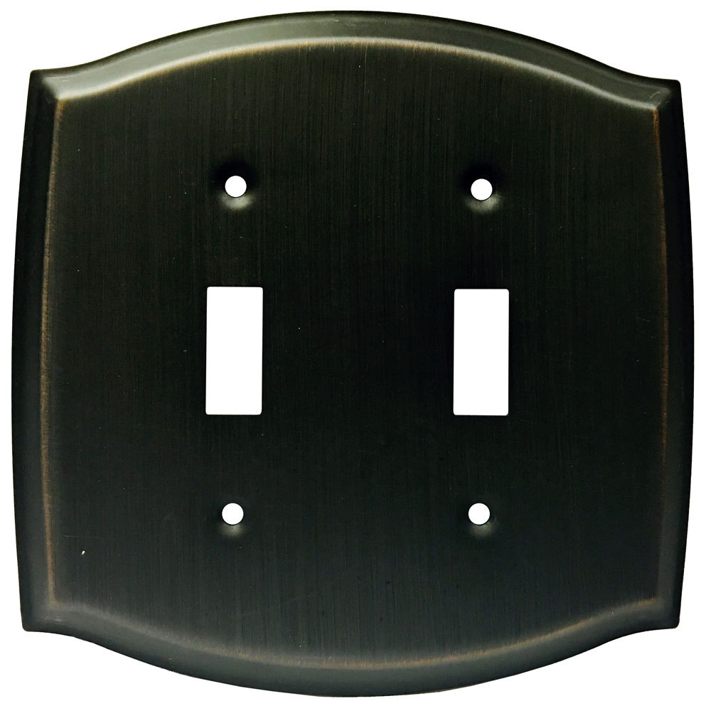 Oil Rubbed Bronze Double Toggle Switch Wall Plate