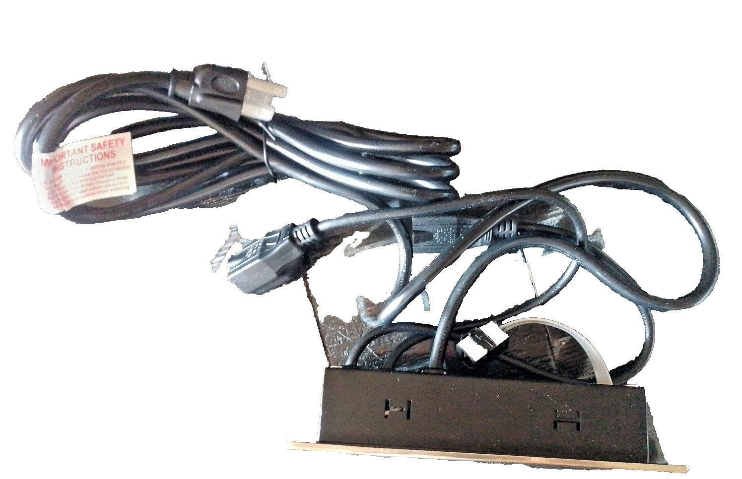 DIY custom made Power Distribution strip 120V 2 Outlet 2 USB 2 toggle 1 ethernet