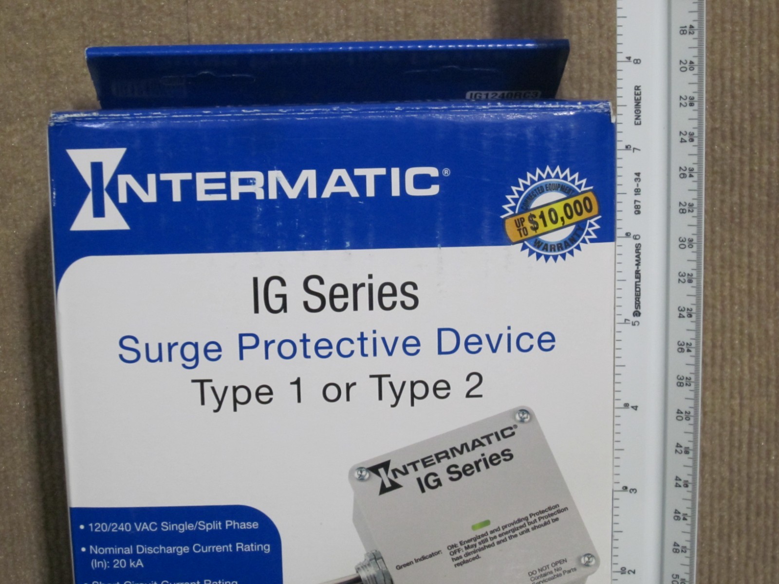 Intermatic IG Series Surge Protective Device Type 1 or Type 2 IG1240RC3 (d