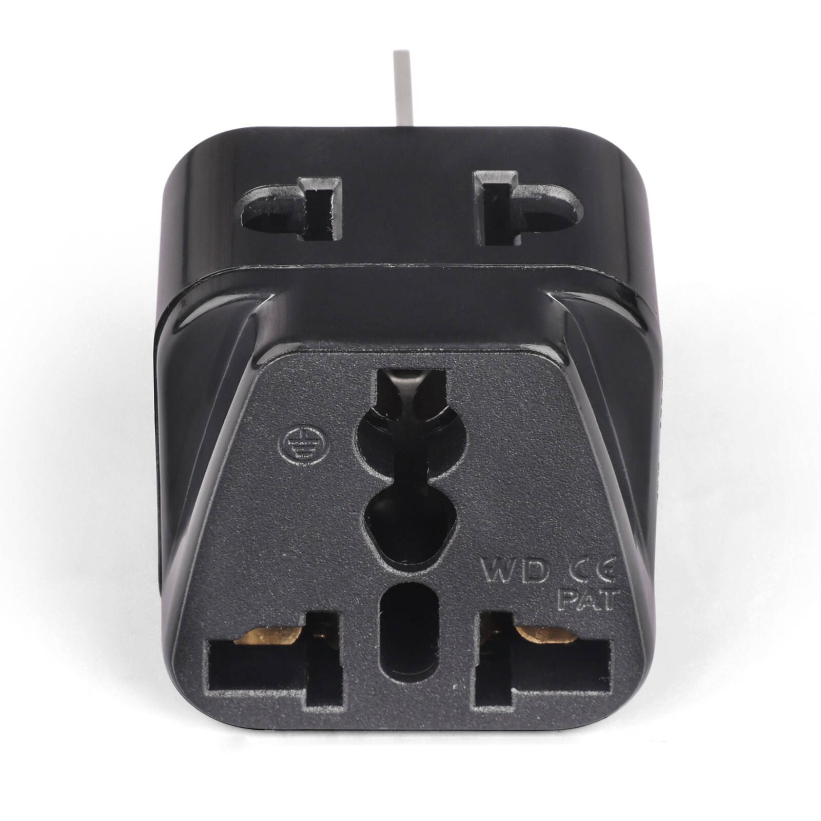OREI 2 in 1 Universal/USA to Australia/China (Type I) Adapter Plug-2 Pack -Black