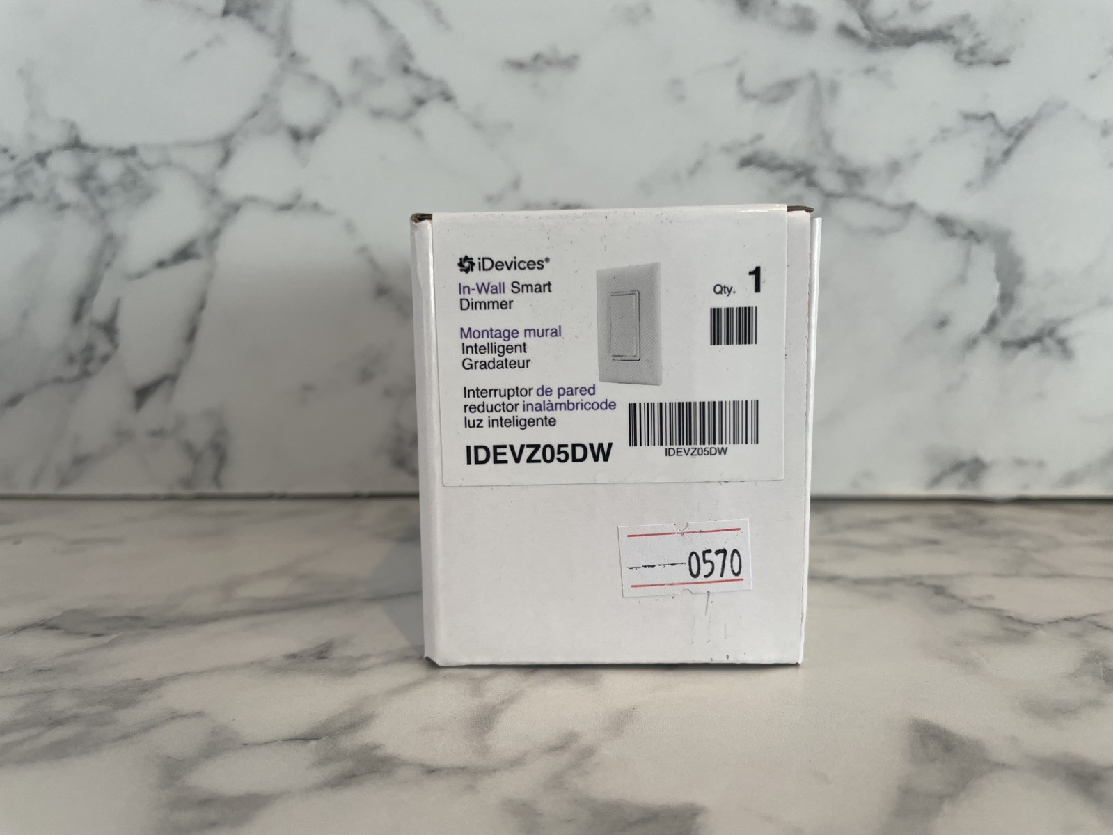 iDevices IDEVZ05DW Z-Wave Plus In-Wall Smart Dimmer – 600W Incandescent / 300W L