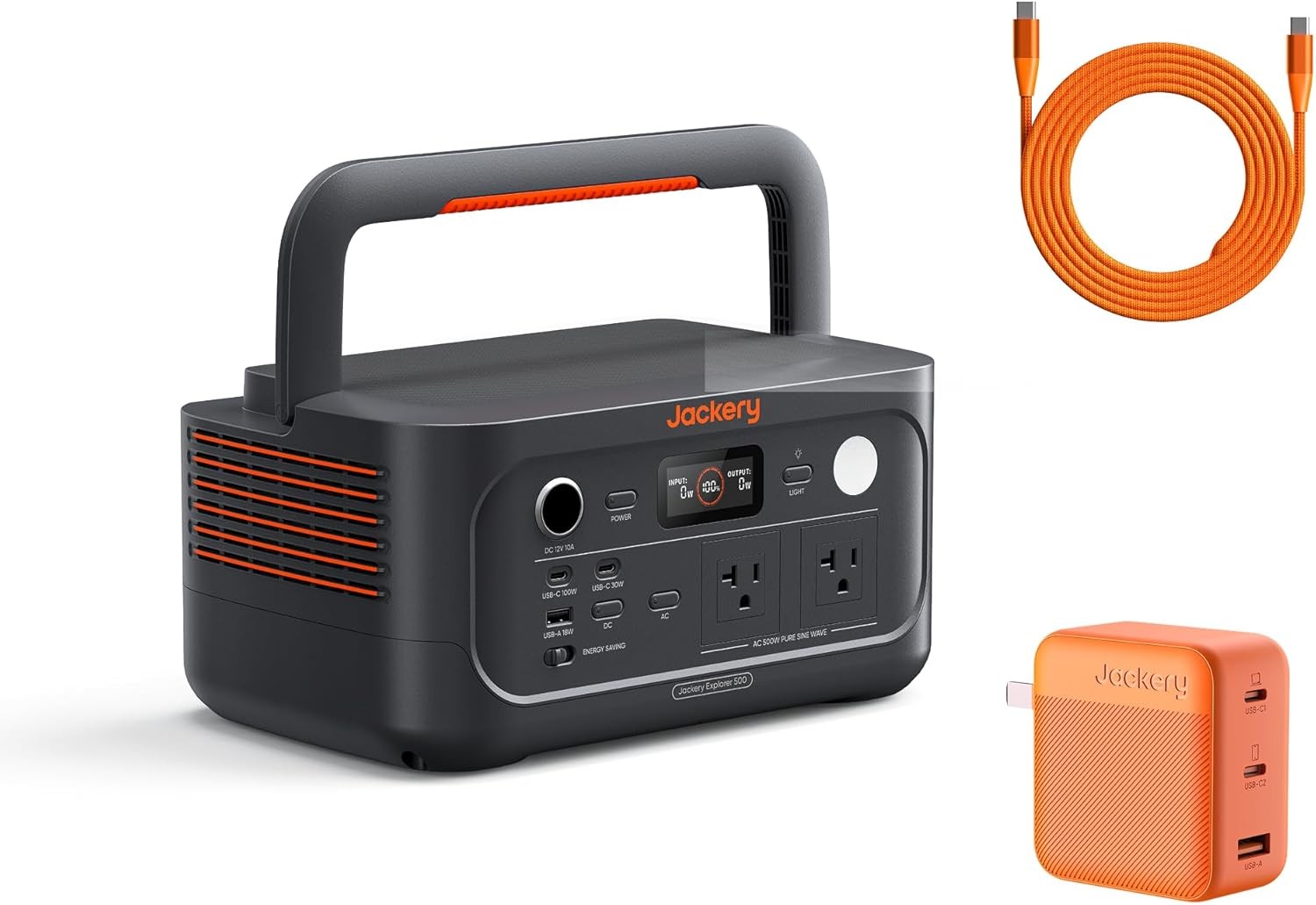 Explorer 500 v2 Portable Power Station 512Wh LiFePO4 Battery 500W AC/1000W Peak