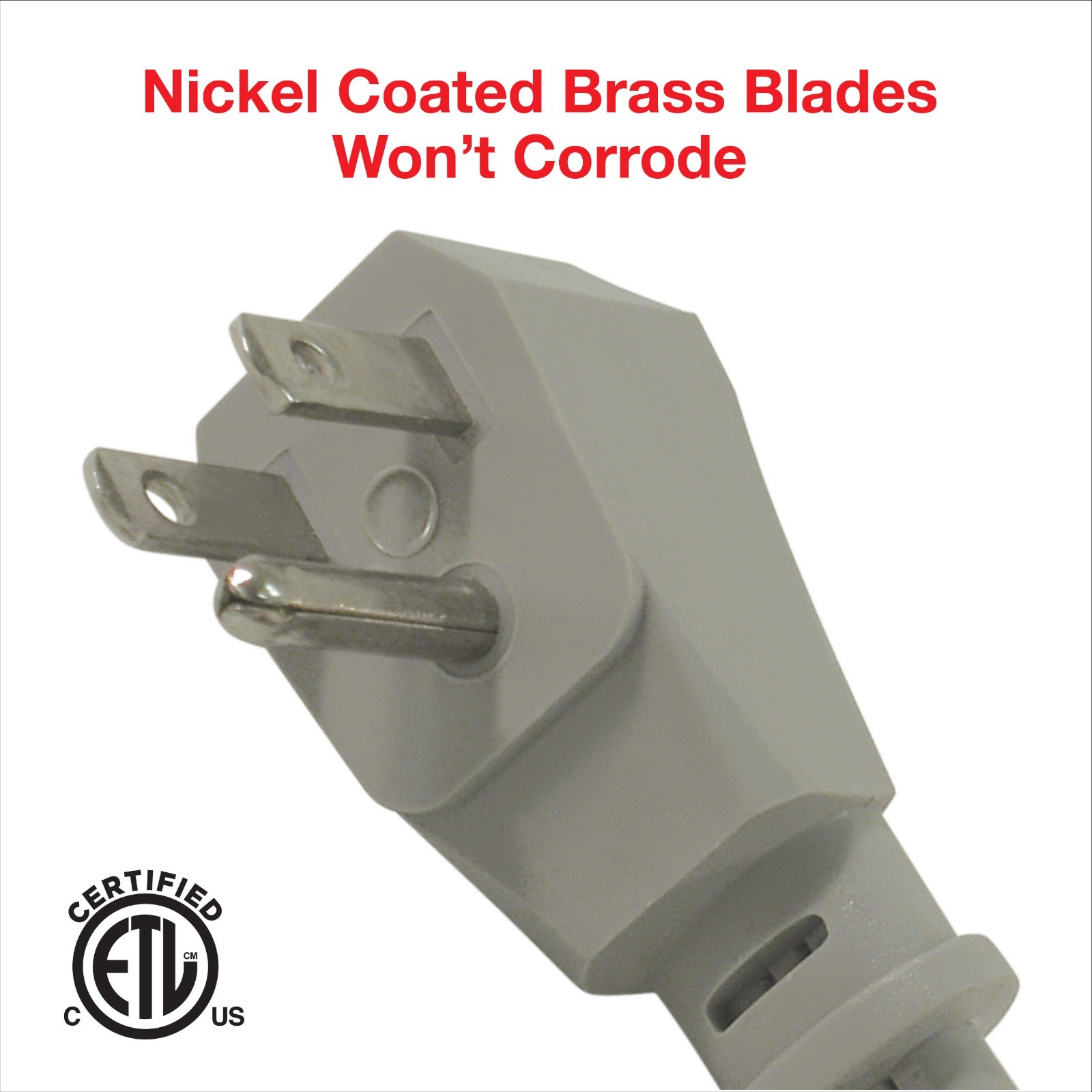 CP 9ft Air Conditioner Major Appliance Extension Cord 3-Prong 14/3 Gray CP10003