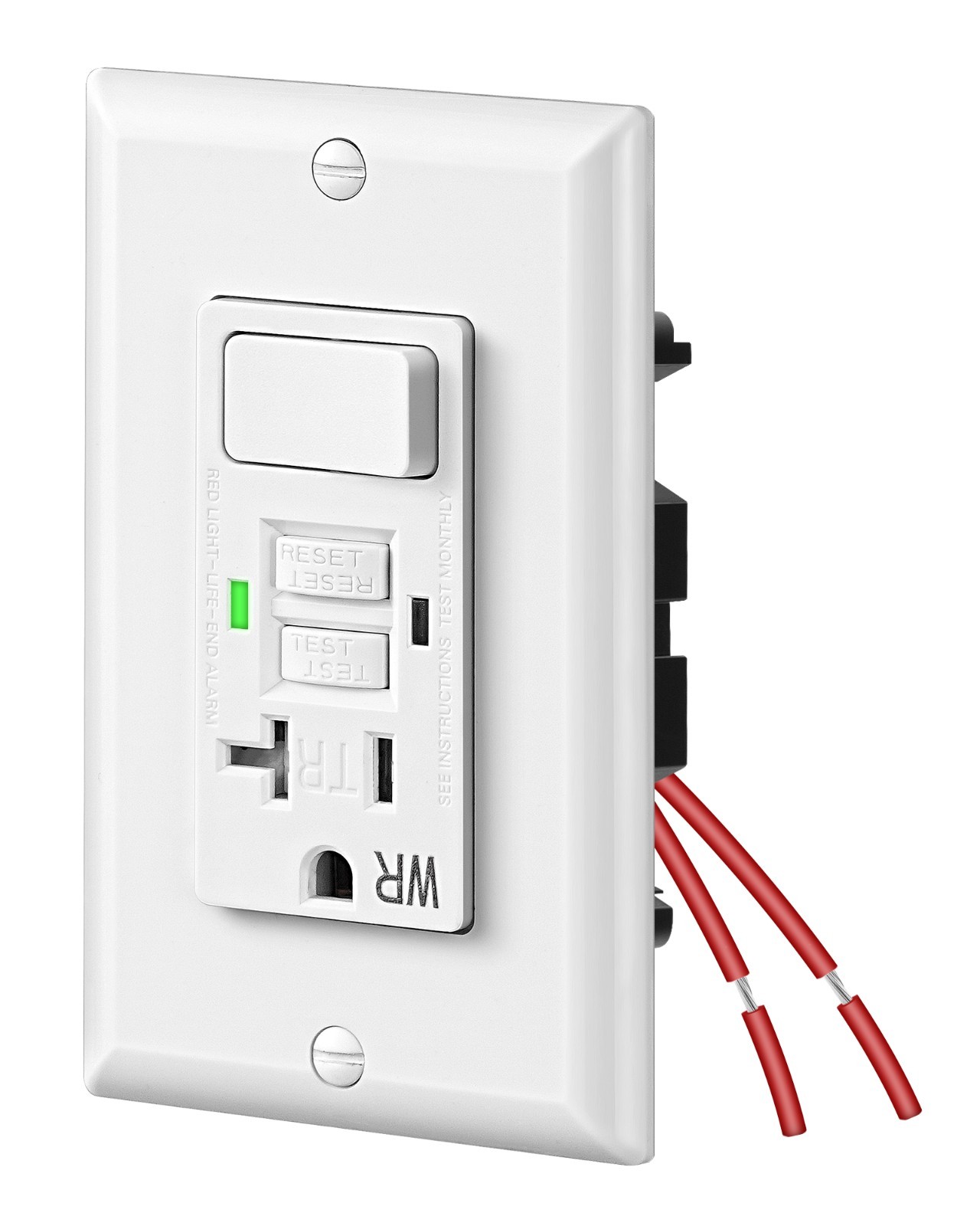 DEWENWILS 20A GFCI Switch Outlet Combo, 20 Amp GFCI Outlet, Weather Resistant