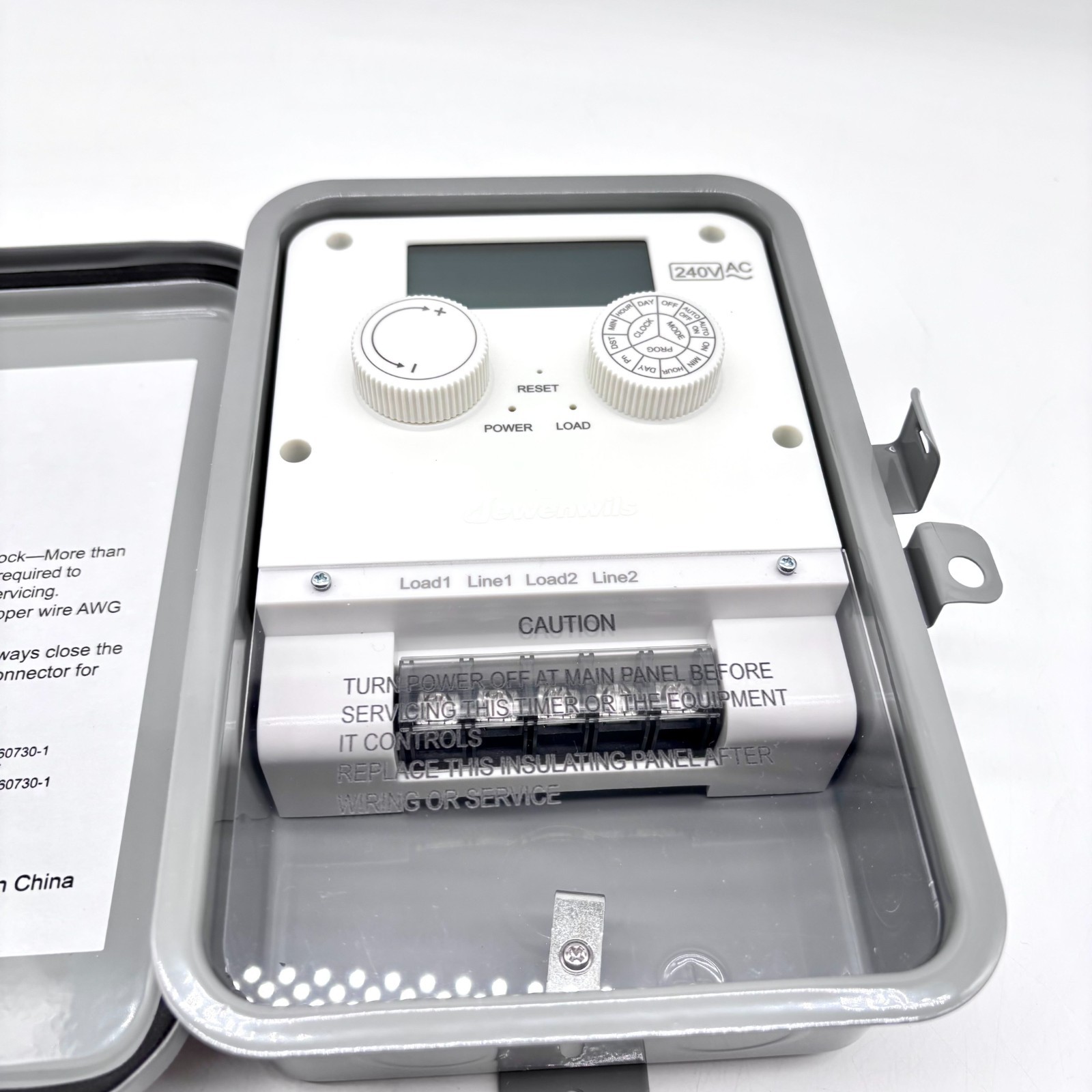 Outdoor Programmable Switch Digital Pool Timer 40A, 240V, 3HP Model HODT01F