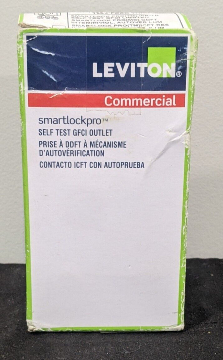 Leviton – GFTR1-GY – 15A 125V Polycarbonate Tamper Resistant Duplex Gray