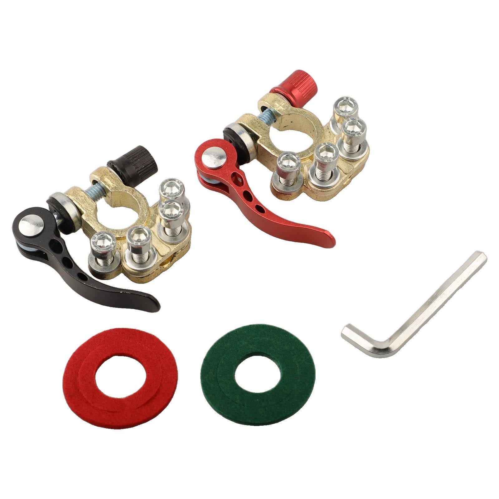 Robust 2Pcs Quick Release Battery Terminal Connectors for 12V Applications