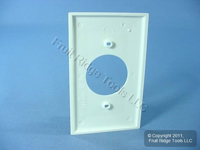 Leviton 80720-W White 1-Gang 1.6″ Dia Outlet Unbreakable Nylon Wallplate Cover