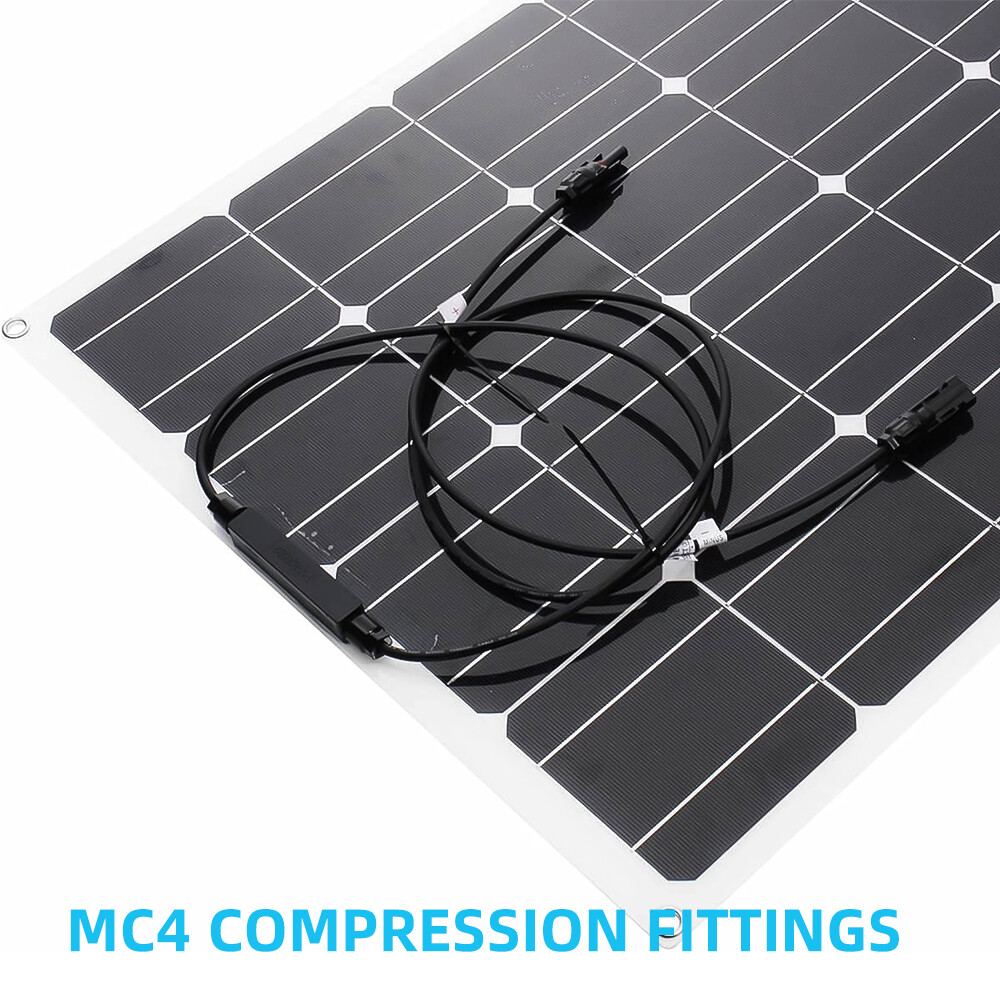 300W Watt Flexible Solar Panel 12V Portable Mono RV Camping Battery Charge Boat
