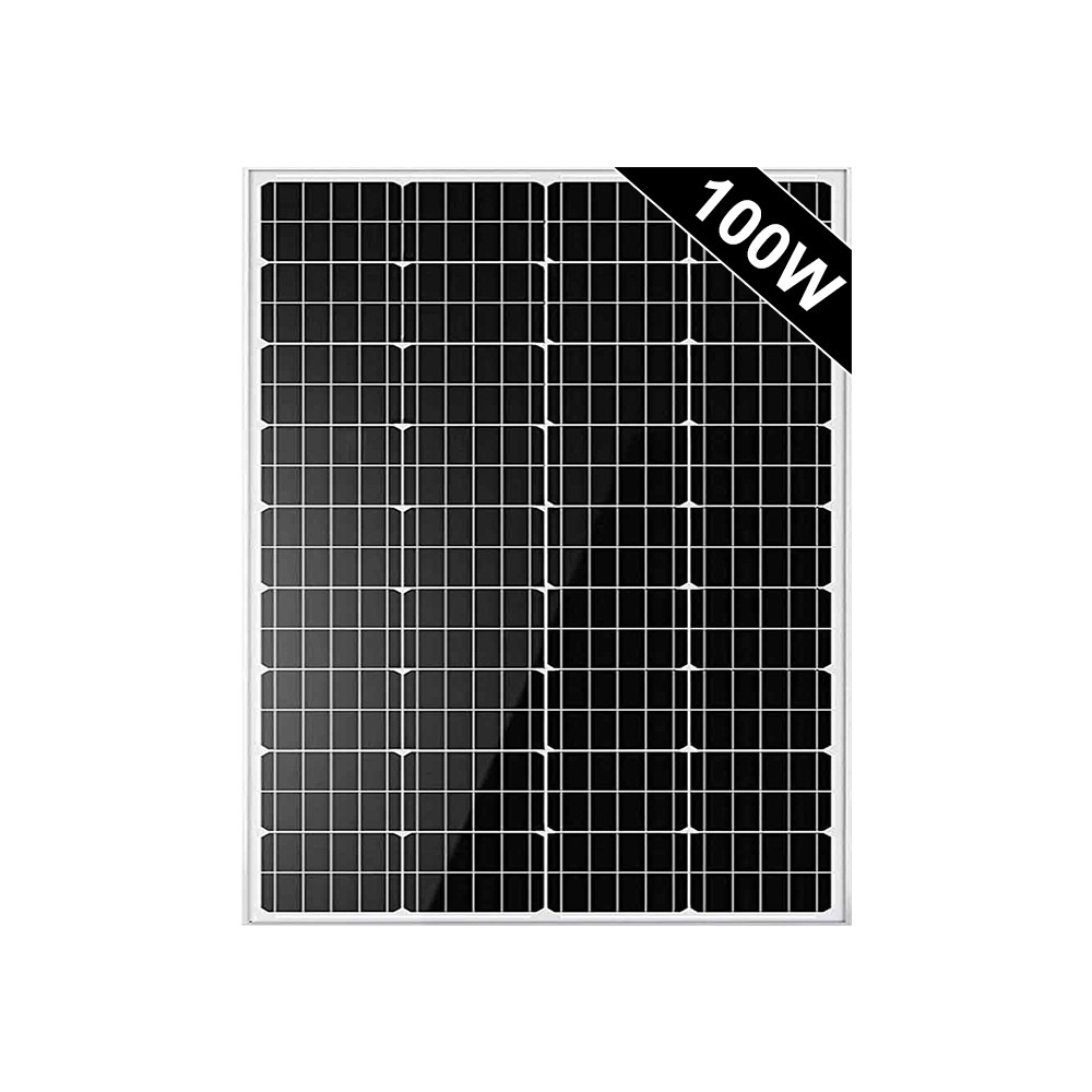 100W Solar Panel 12V RV Monocrystalline Camping Home Off Grid Caravan Boat RV