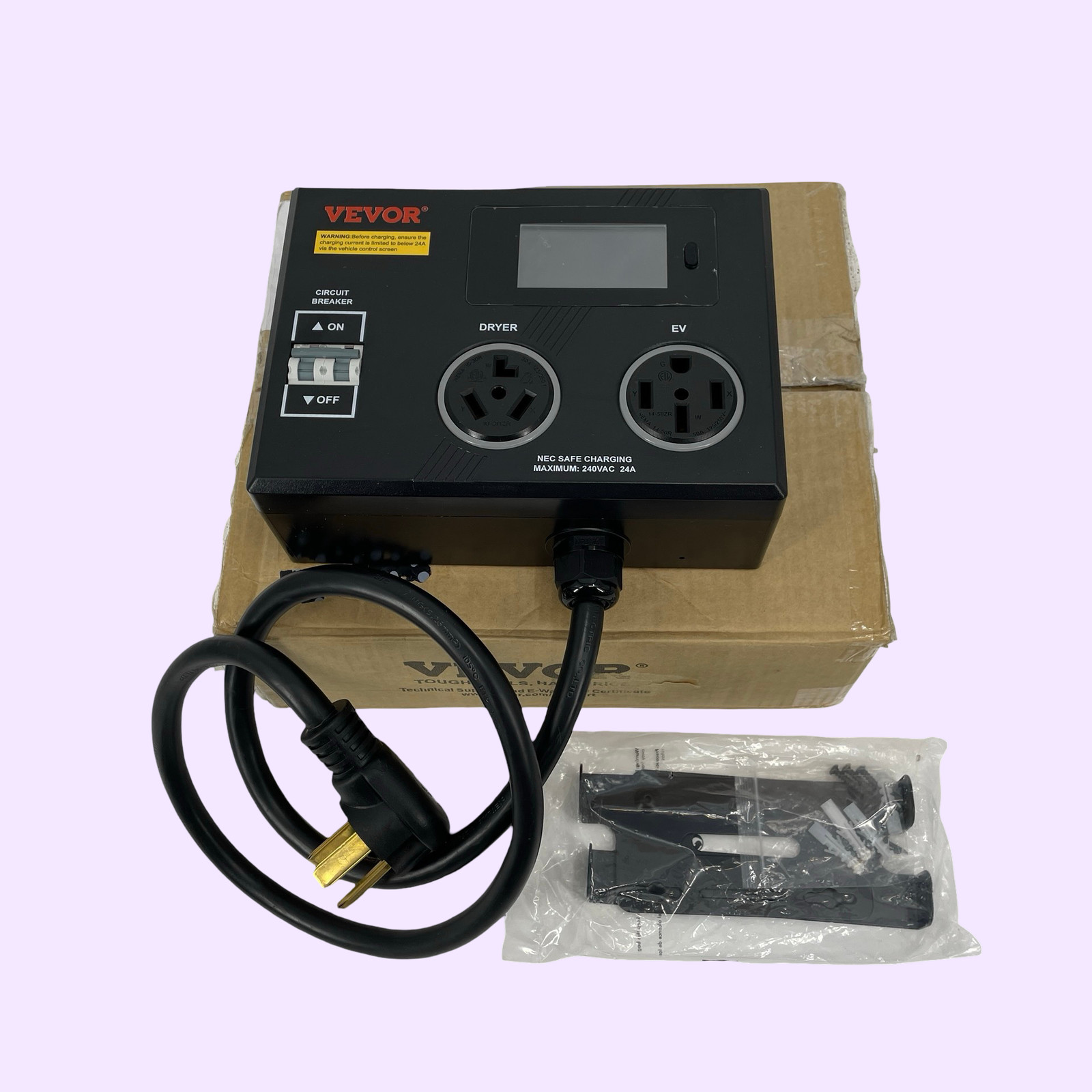 VEVOR LV05 NEMA Splitter for Dryer and EV 240V Smart Power Distribution #NO9506