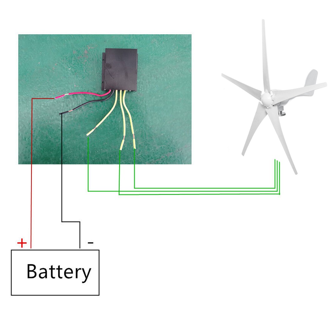 3KW 48V Wind Turbine Windgenerator Home Garden Boat Street Motor Windmill Power