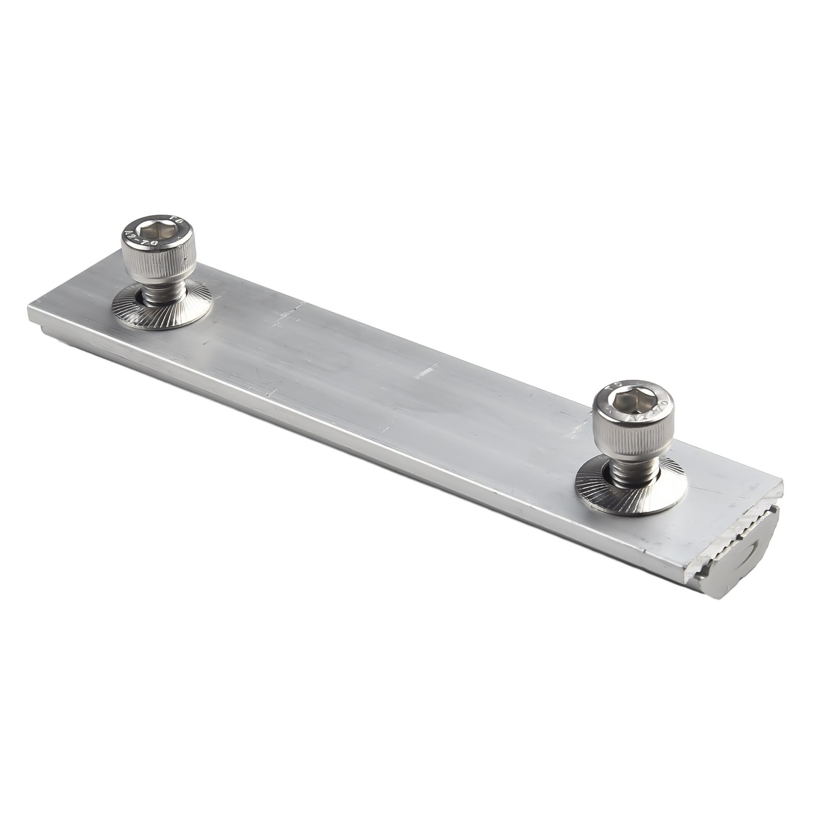 Aluminium Alloy Solar Module Connection Block Guide Rail Connector Pv Bracket
