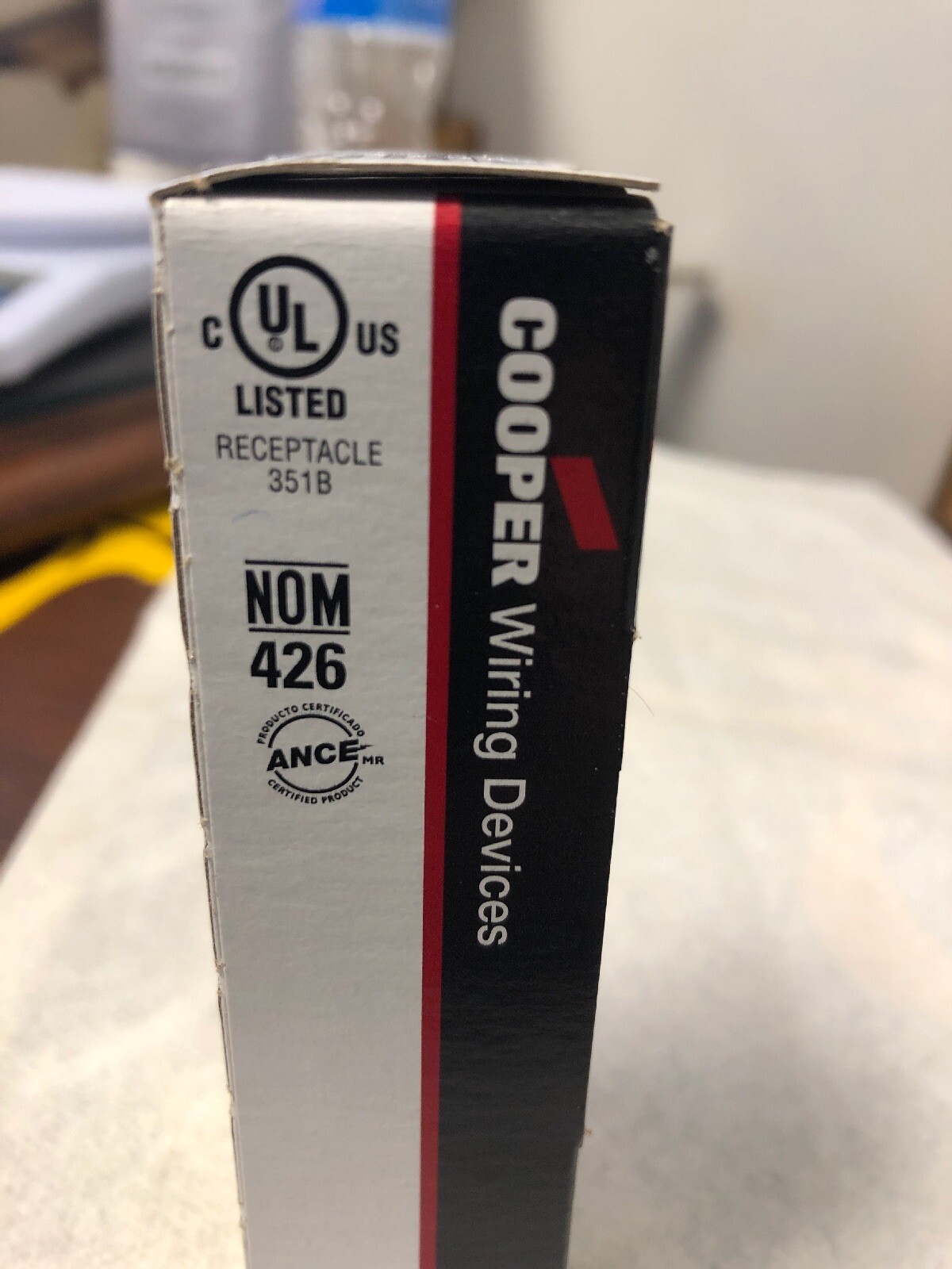 1 BOXED COOPER TR270A 125-Volt 15-Amp ALMOND Electrical Receptacle Outlet Plug