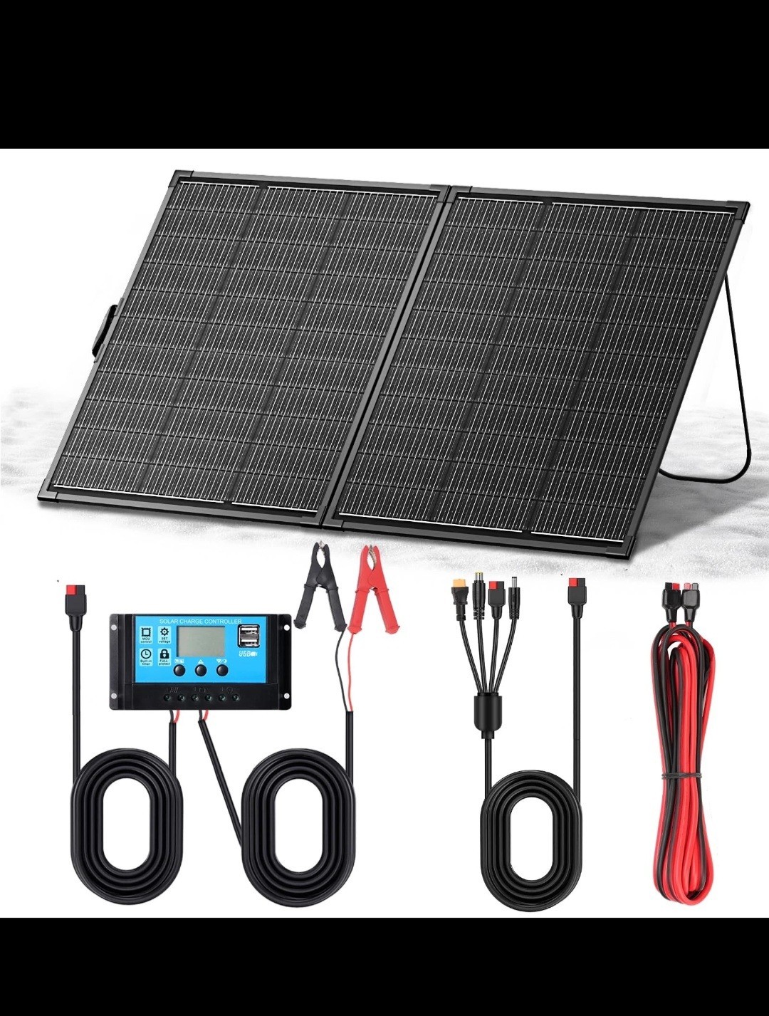 200W Portable Solar Panel Kit,23.5% High Efficiency 12BB Cells,Ultra-Thin 1.6…