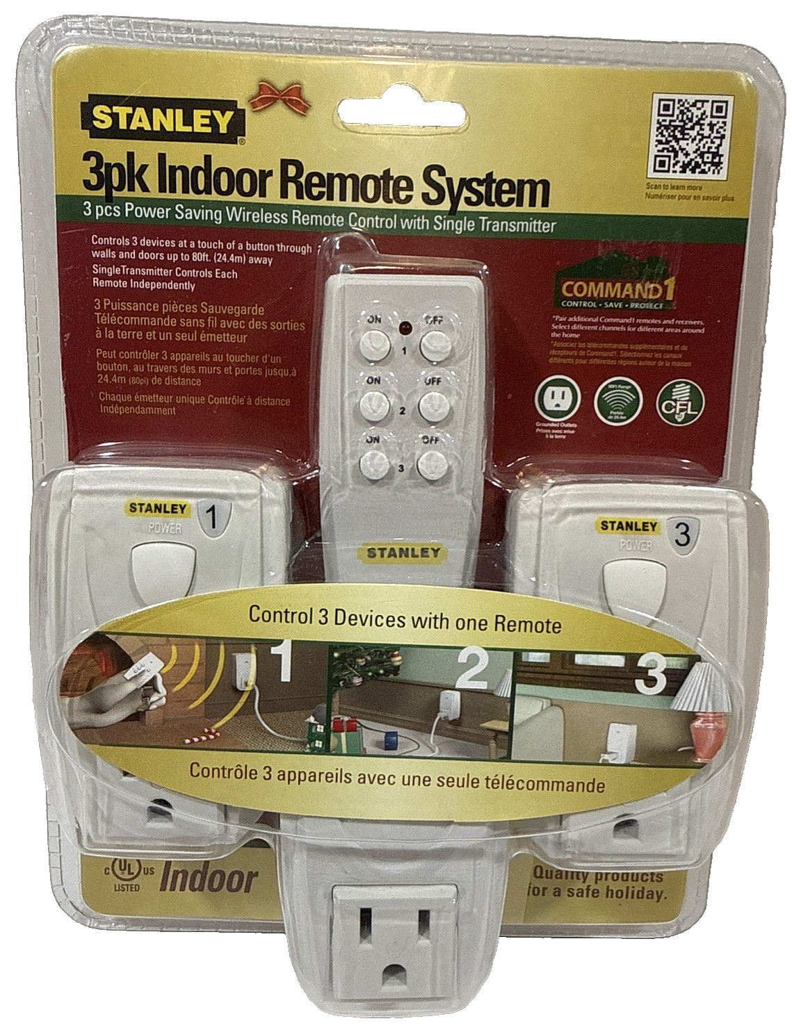 Stanley 3pk Wireless Remote System Control 3 Devices With 1 Remote NEW