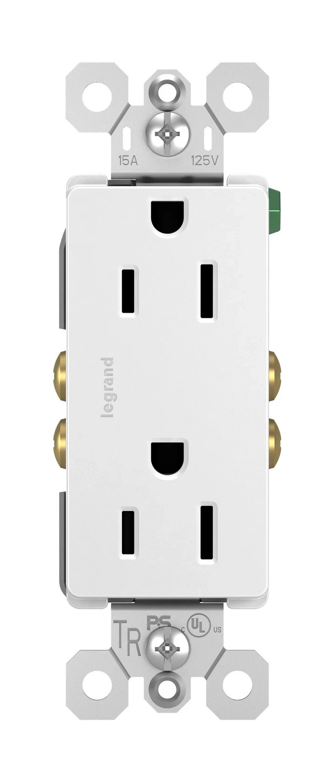 *QTY 100* Legrand 885TRW 15 Amp Tamper Resistant Decorator Duplex Outlet WHITE
