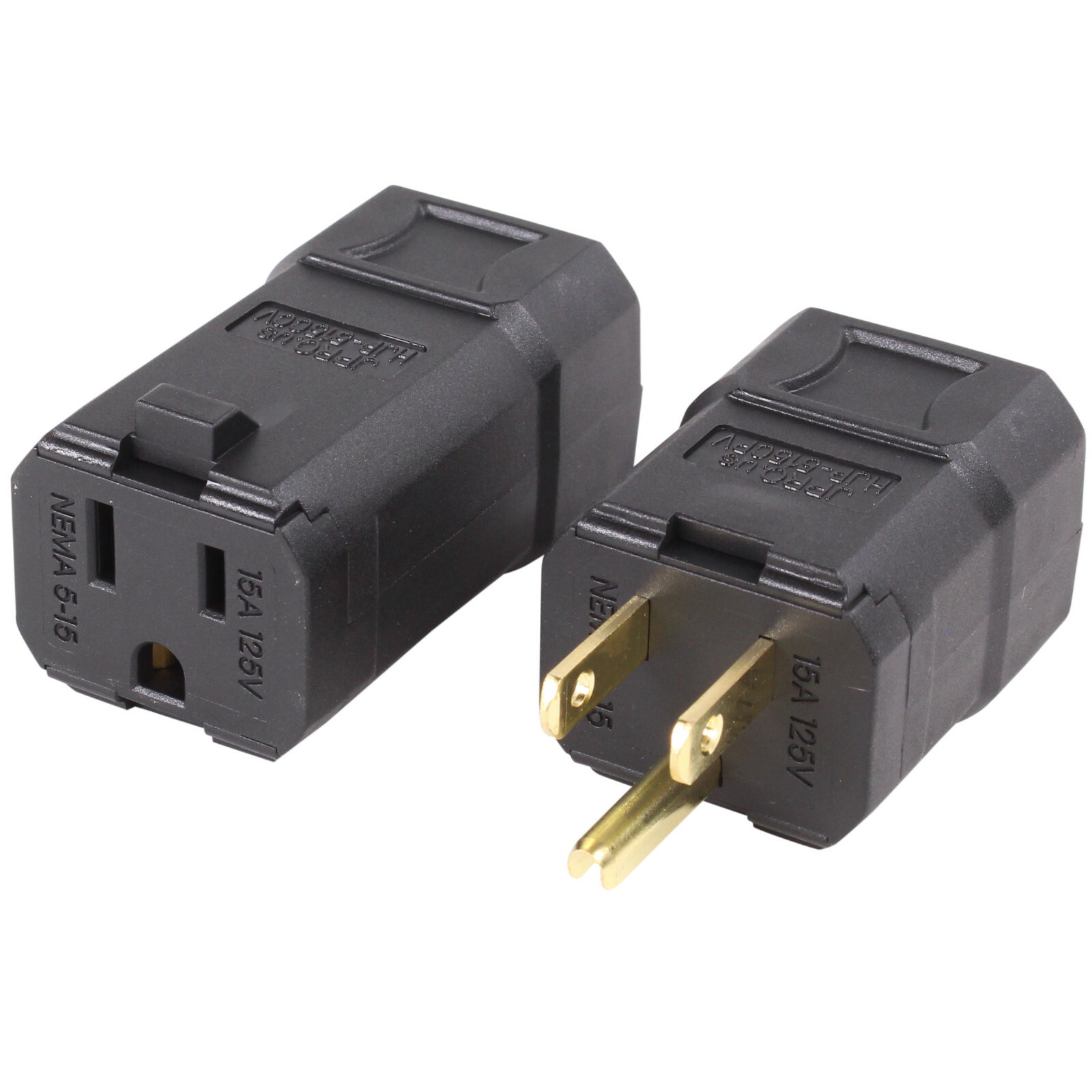 Male Female Extension Cord Replacement Ends 15 Amp Electrical Power Plug Repair
