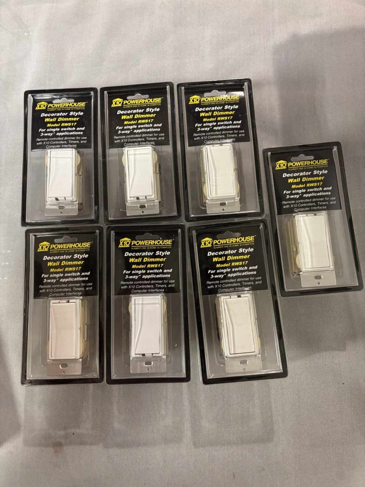 X10 Wall dimmer – Lot of seven(7)