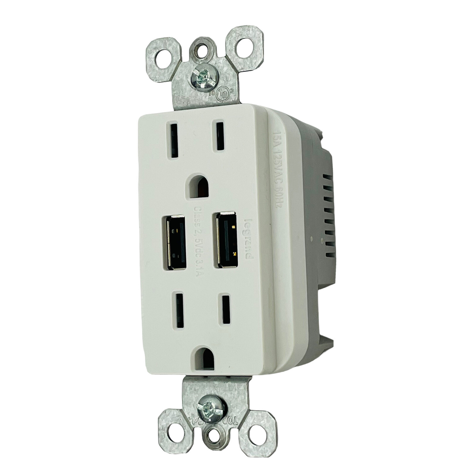 Qty 11 Pass & Seymour TM826USBWCC6 USB Charger Duplex Receptacle Combo 15A White