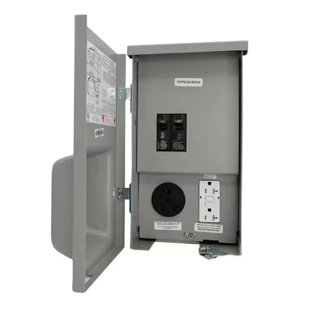 Connecticut Electric CESMPSC41GRHR 30-Amp RV Power Outlet with Branch Breakers