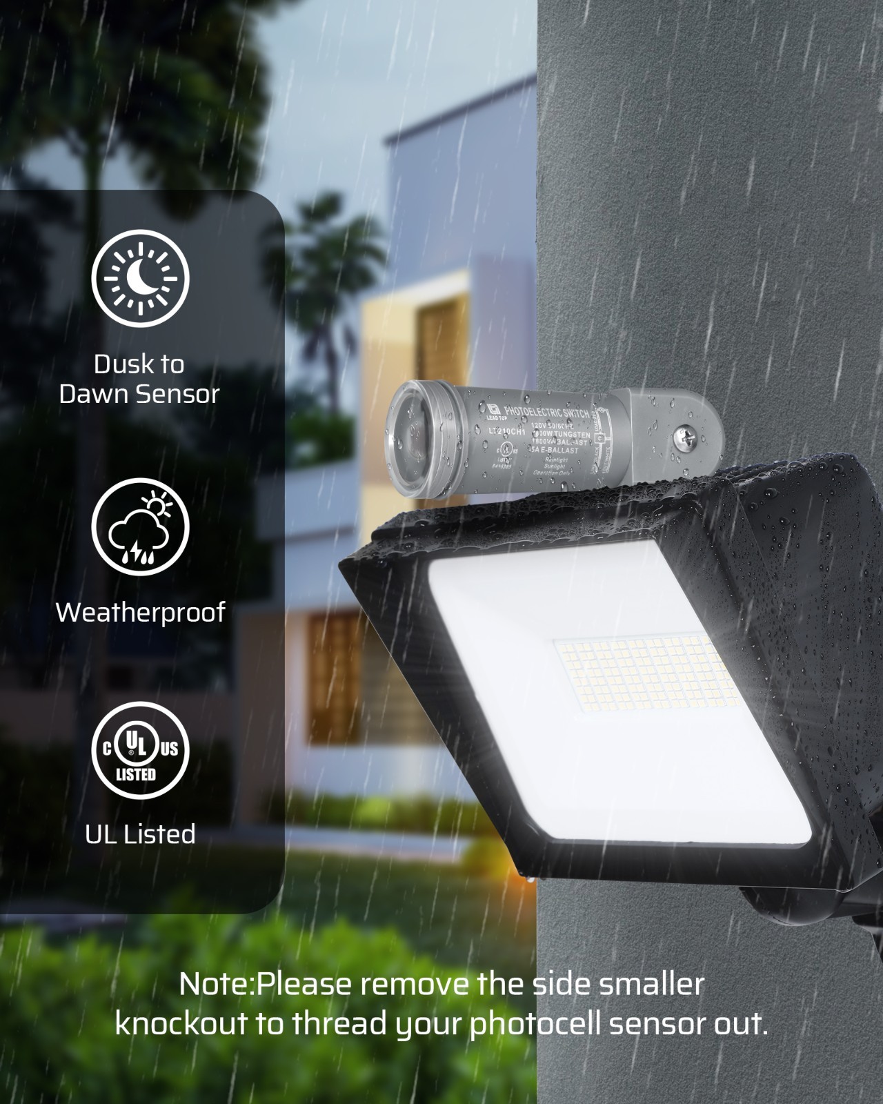 DEWENWILS Dusk to Dawn Sensor, Photocell Light Control for Outdoor Transformer