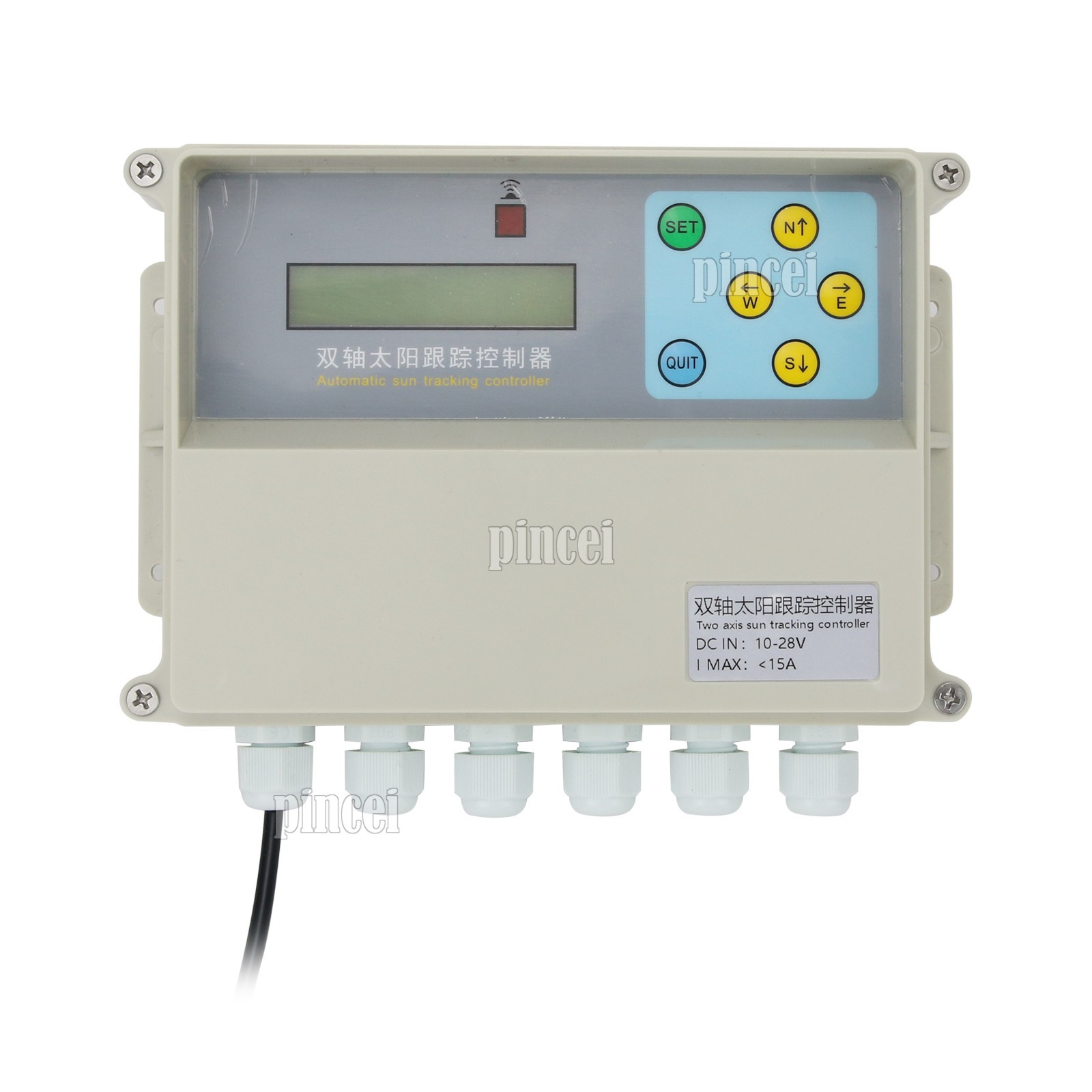 Dual Axis Solar Tracker Controller w/Remote Control for Automatic Solar Tracking