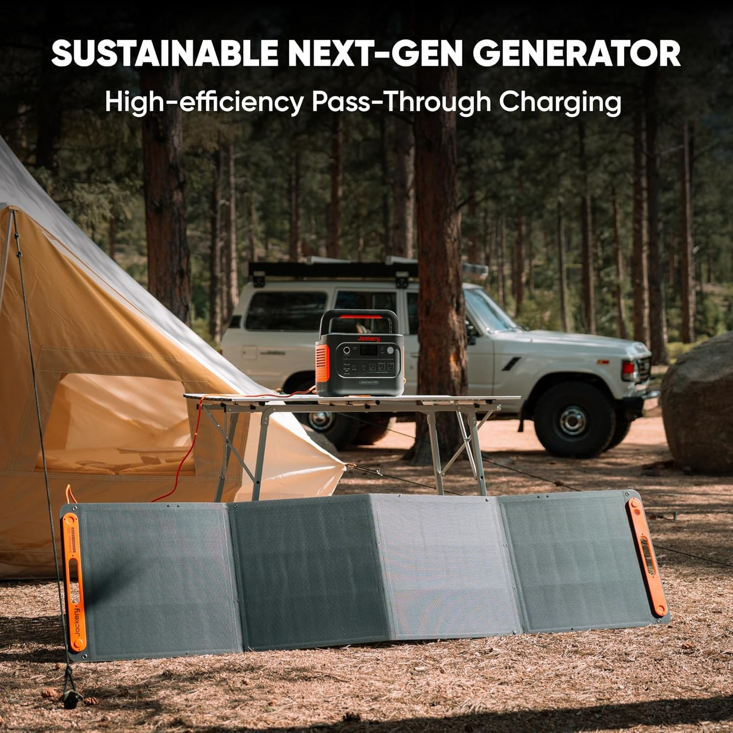 Jackery Explorer 1000 V2 Portable Power Station,1070Wh Lifepo4 Battery,1500W AC/