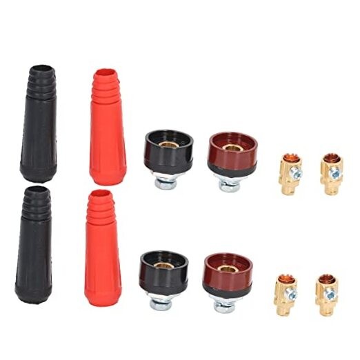 12Pcs Welding Connectors Quick Connect Plug and Socket Set Welding Cable Panel