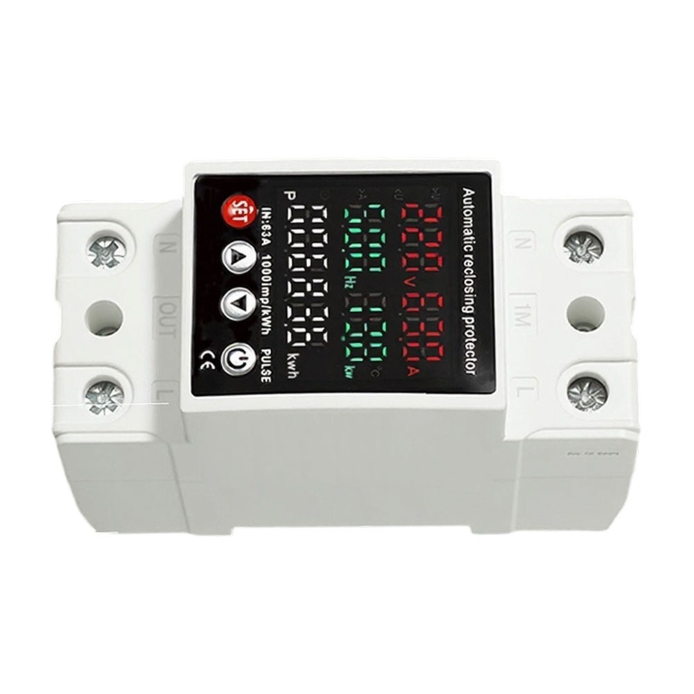 63A Protector with Overvoltage Overcurrent and Temperature Control AC80-300V